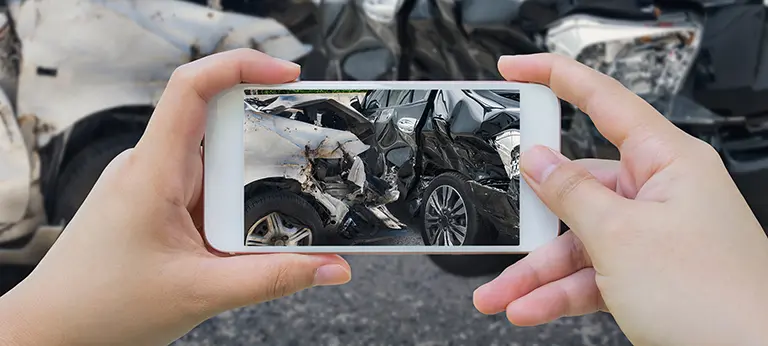 Das Bild von einem Unfall